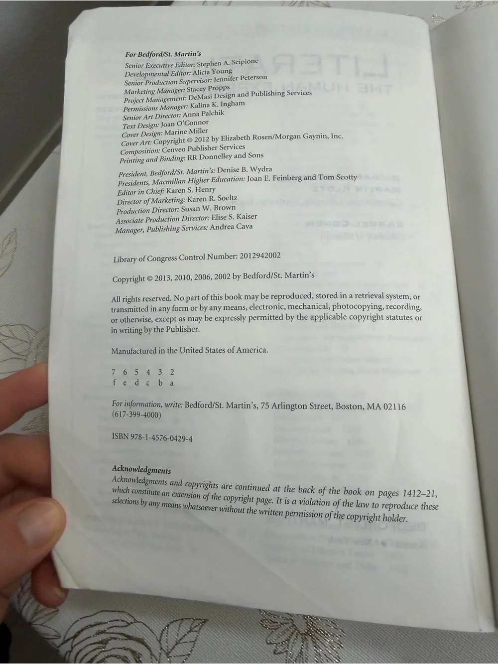 Literature: The Human Experience (11th Edition) - Abcarian, Klotz, Cohen